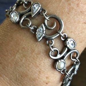 Patricia Locke Signed Bracelet Swarovski Crystals